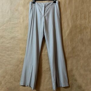 Burberry | NWT Wool Cashmere Wide Leg Tailored Trousers Pants Stone Size 4